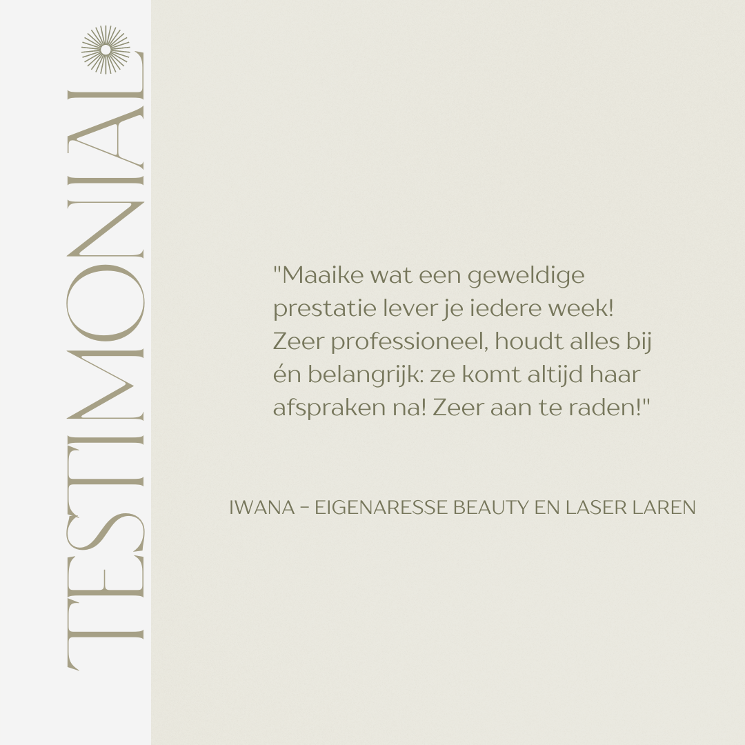 Kopie van Olive Gentle Testimonial Instagram Post